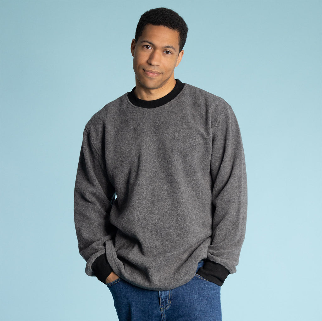 organic cotton fleece sweatshirt