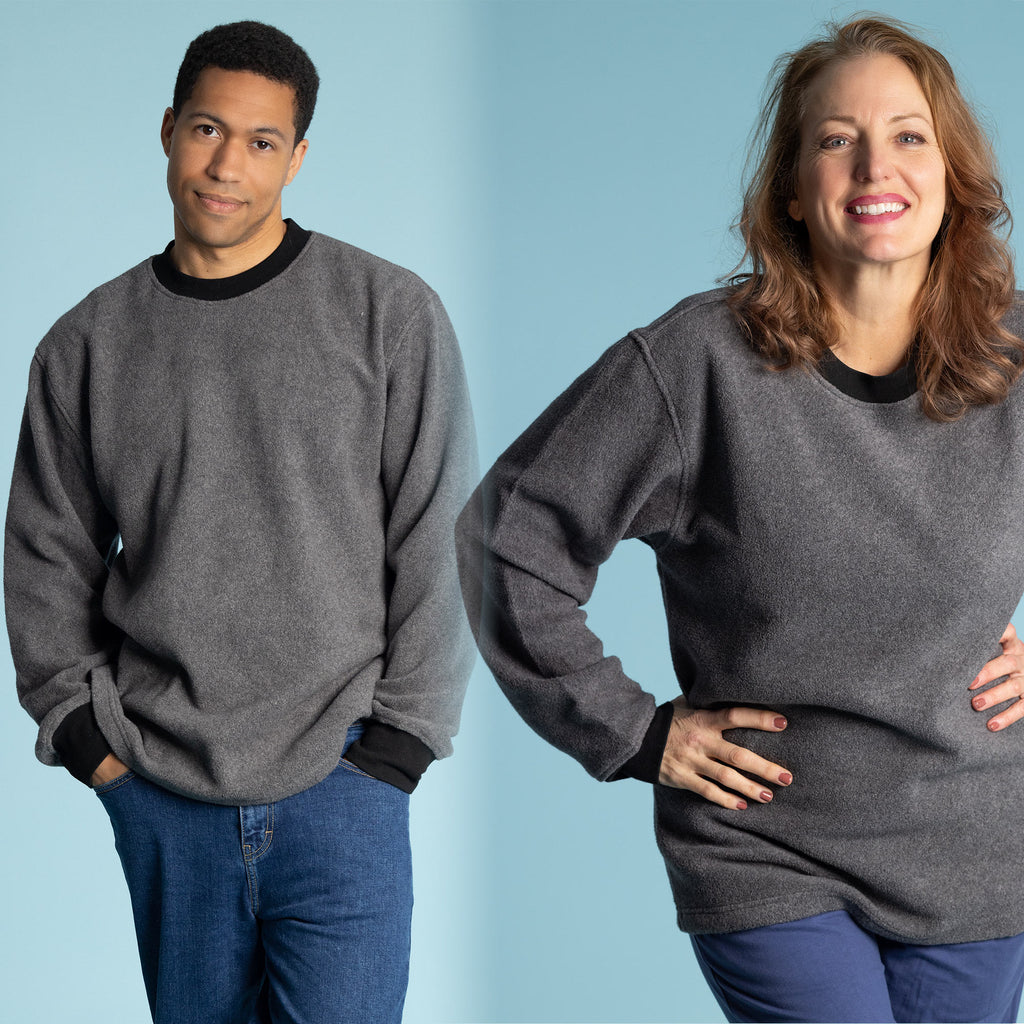organic cotton fleece sweatshirt