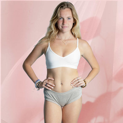 plastic-free 100% organic linen panty