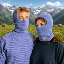 Load image into Gallery viewer, plastic-free 100% certified organic merino wool balaclava
