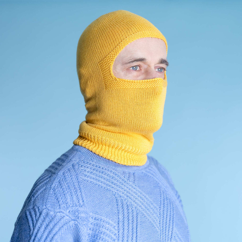 100% biodegradable organic merino wool balaclava headgear