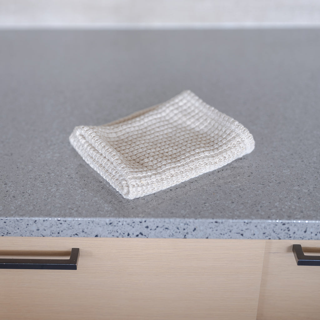 organic hemp knit kitchen towel