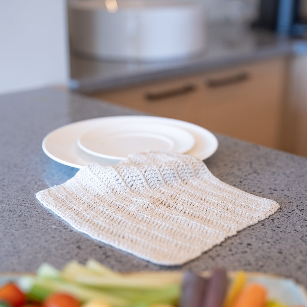 plastic-free hemp scrub cloth