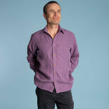 Load image into Gallery viewer, CHANCE 100% Organic Hemp Long-Sleeve Oxford Shirt (No Pocket; Plastic-Free Nut Buttons) (Closeout - Final Sale) (99.9% Biodegradable)
