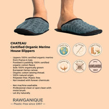 Load image into Gallery viewer, merino wool house slippers polyester-free plastic-free synthetic-free