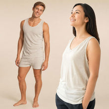 Load image into Gallery viewer, plastic-free 100% organic linen tank top