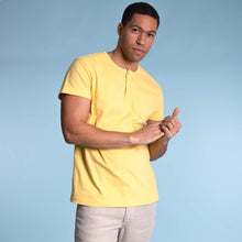 Load image into Gallery viewer, organic cotton henley t-shirt