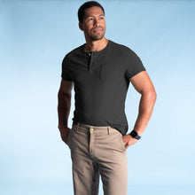 Load image into Gallery viewer, 100% organic cotton henley T-shirt
