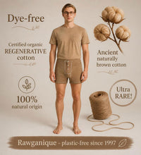 Load image into Gallery viewer, dye-free elastic-free 100% certified organic cotton boxer briefs plastic-free polyester-free