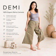 Load image into Gallery viewer, certified organic merino wool camisole tank top plastic-free