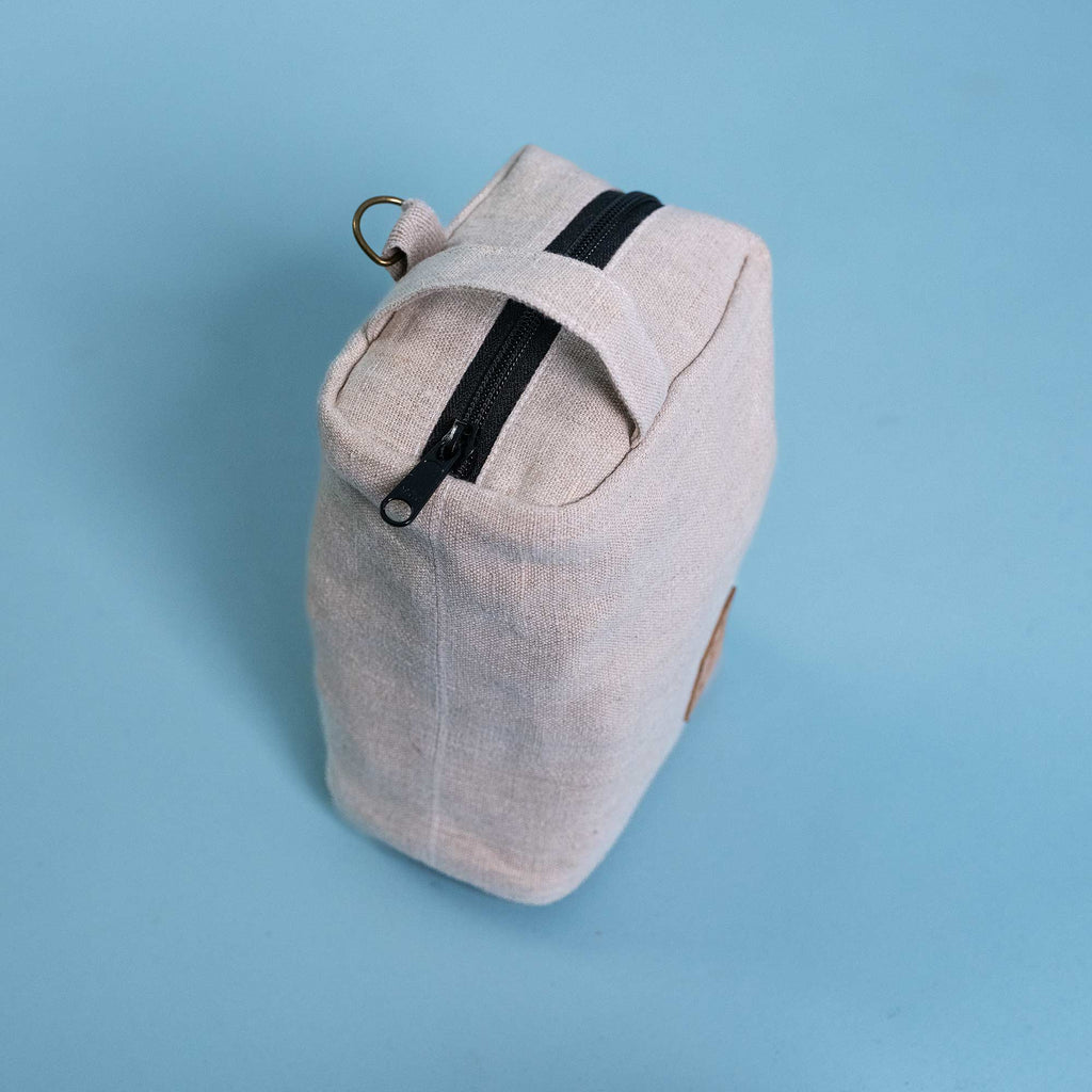 hemp toiletries pouch bag