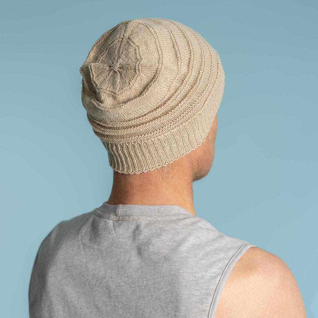 hemp floppy knit hat