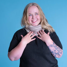 Load image into Gallery viewer, 100% organic merino wool infinity scarf no polyester