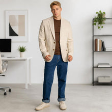 Load image into Gallery viewer, plastic-free 100% organic hemp blazer jacket
