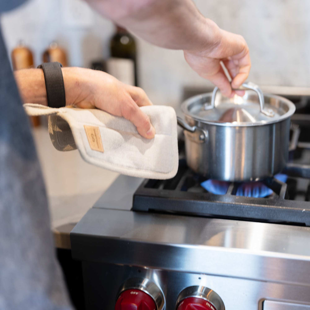 organic linen pot holder