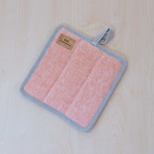 Load image into Gallery viewer, organic linen potholder