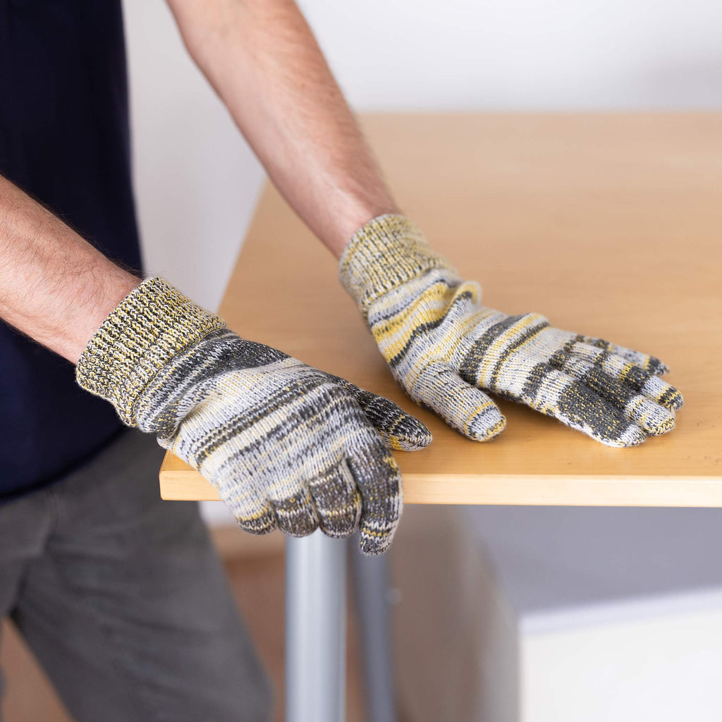 FINLAND Elastic-Free 100% Organic Merino Wool Gloves (No Latex, Certified Organic, Not Superwashed, No Polyester, No Polyamide, No Nylon, No Plastic, No Synthetics) (100% Biodegradable)