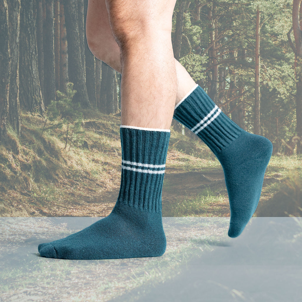 certified organic merino wool hiking socks