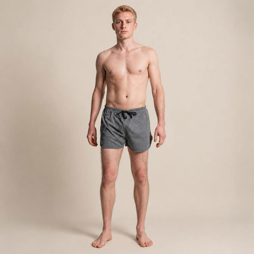 plastic-free organic cotton workout shorts