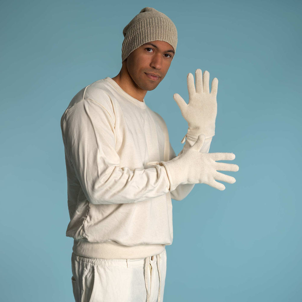 100% organic cotton latex-free gloves