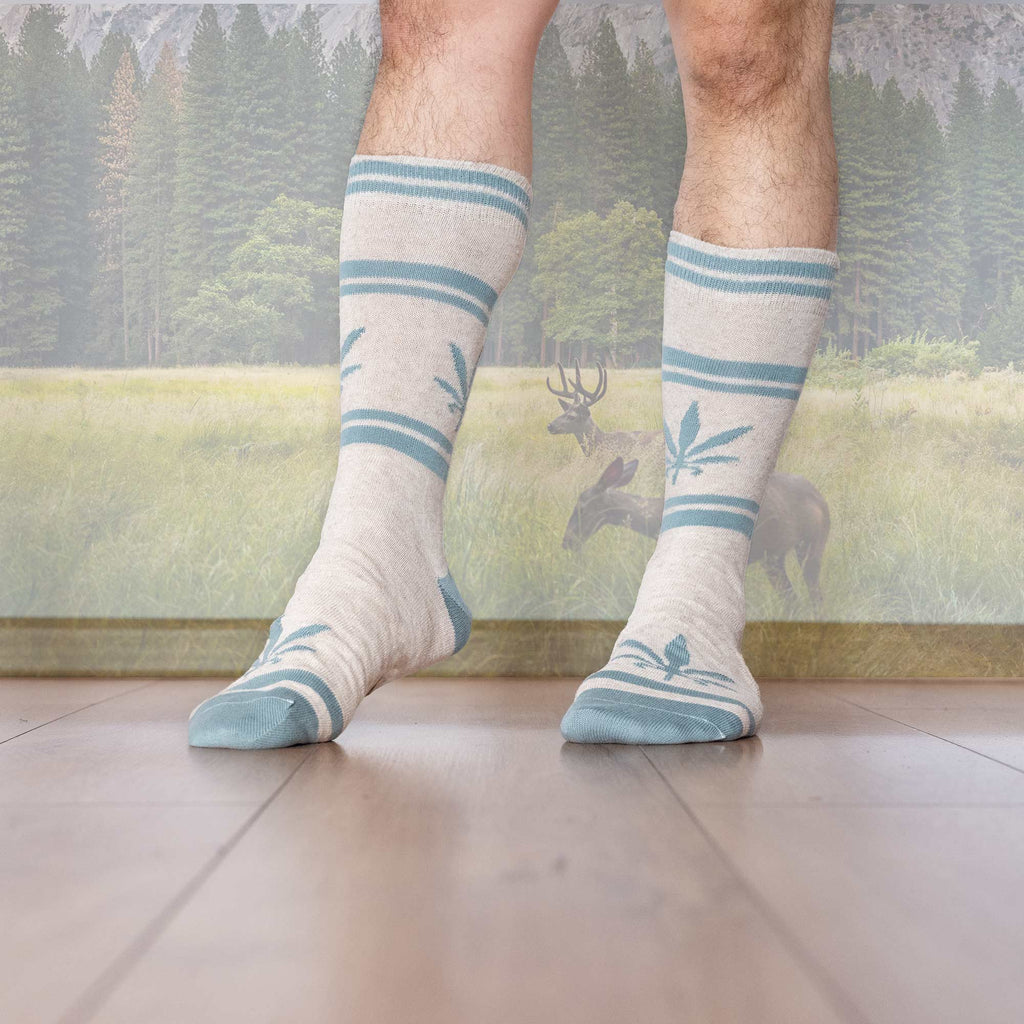 Organic hemp crew socks biodegradable