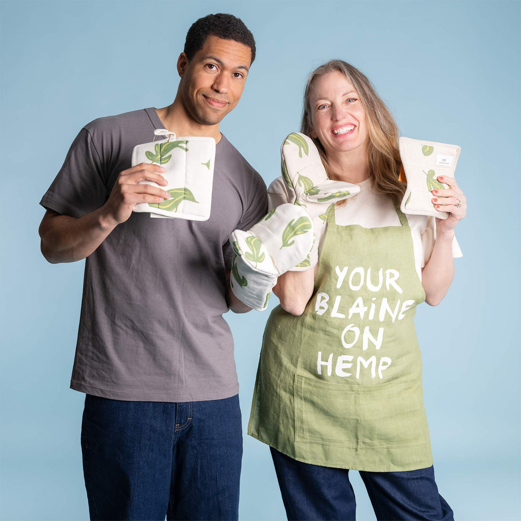 hemp oven mitt