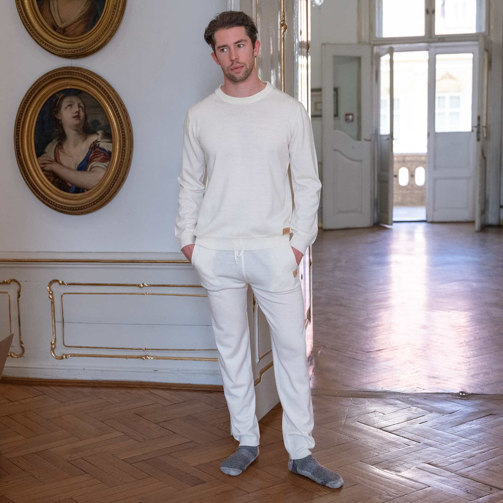 plastic-free 100% organic merino wool lounge top