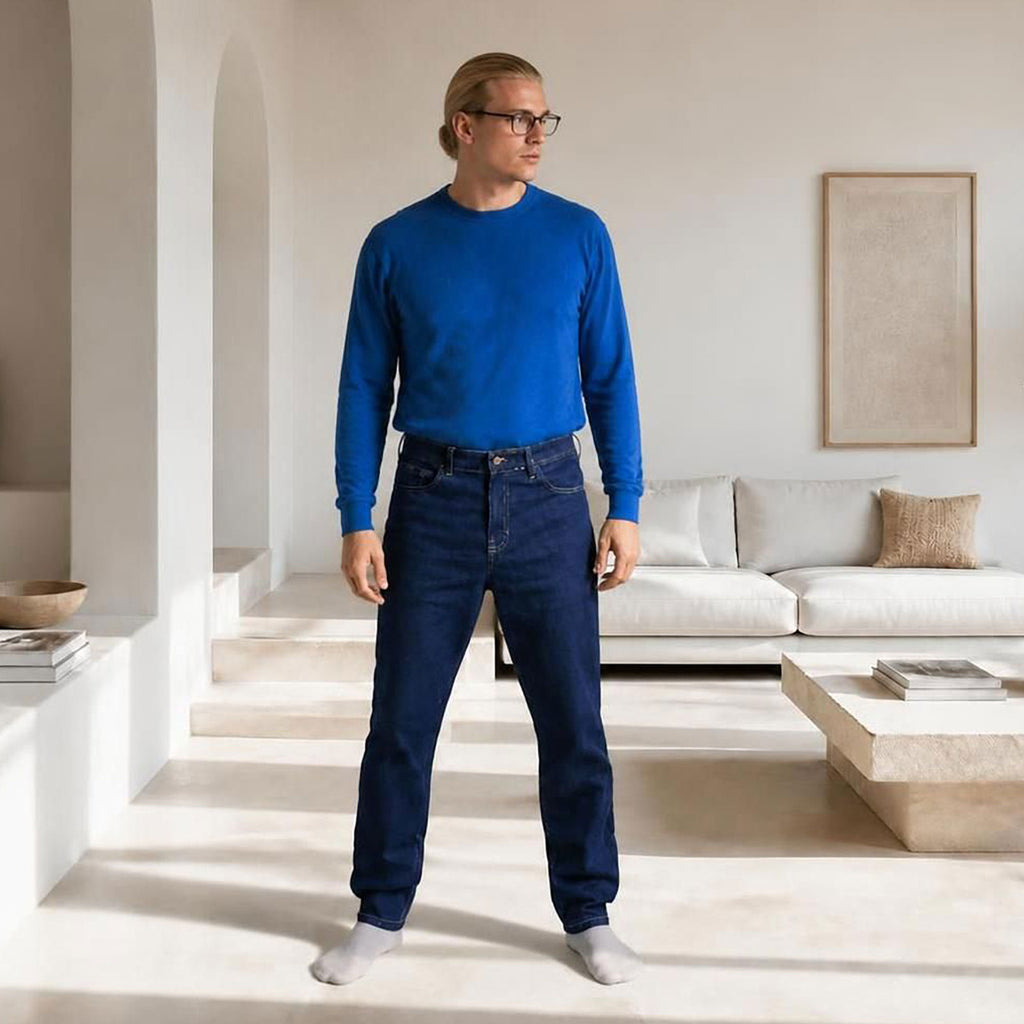 HIGHLANDS 100% Organic Merino Wool Sweater (Plastic-free, No Elastic, Certified Organic, Not Superwashed, No Polyester, No Acrylic, No Synthetics, OC Thread) (100% Biodegradable)