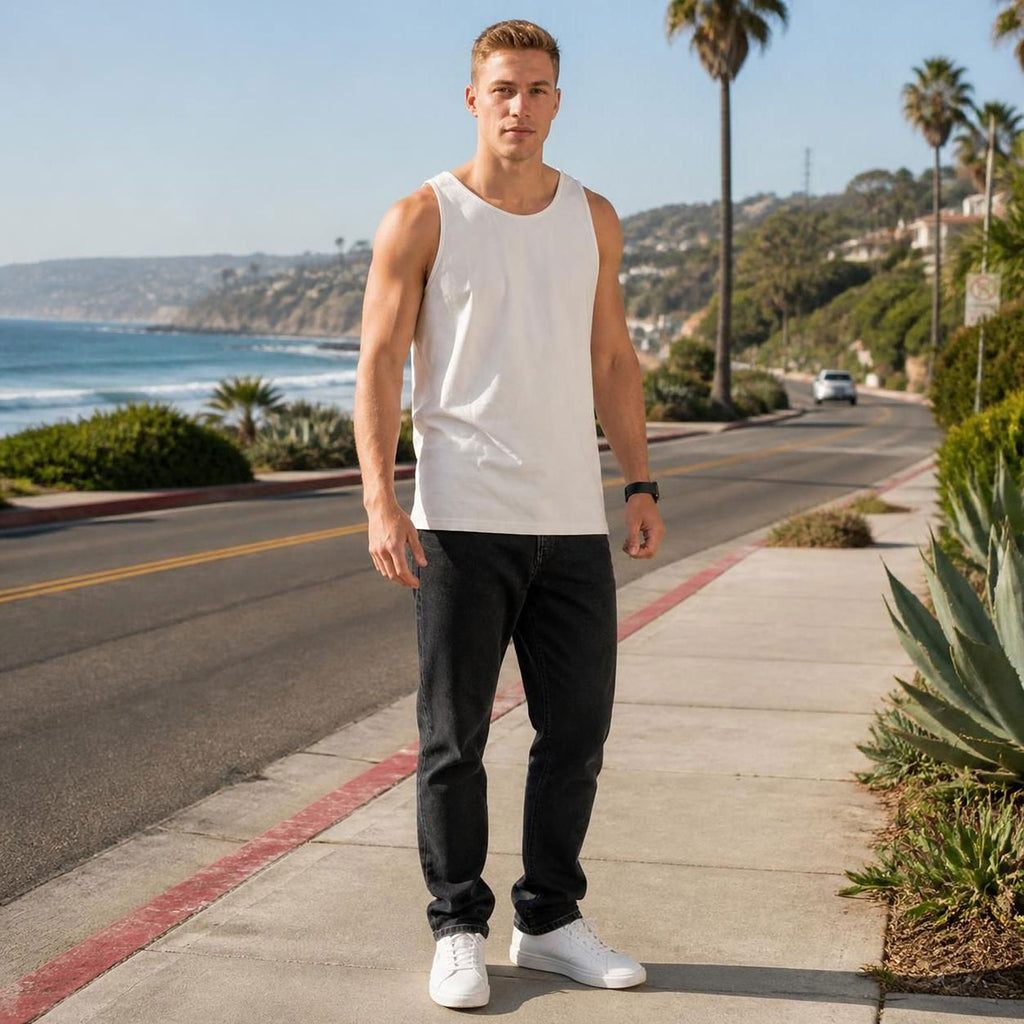 plastic-free 100% certified organic cotton tank top