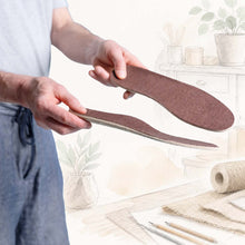 Load image into Gallery viewer, 100% hemp insoles footbed polyester-free