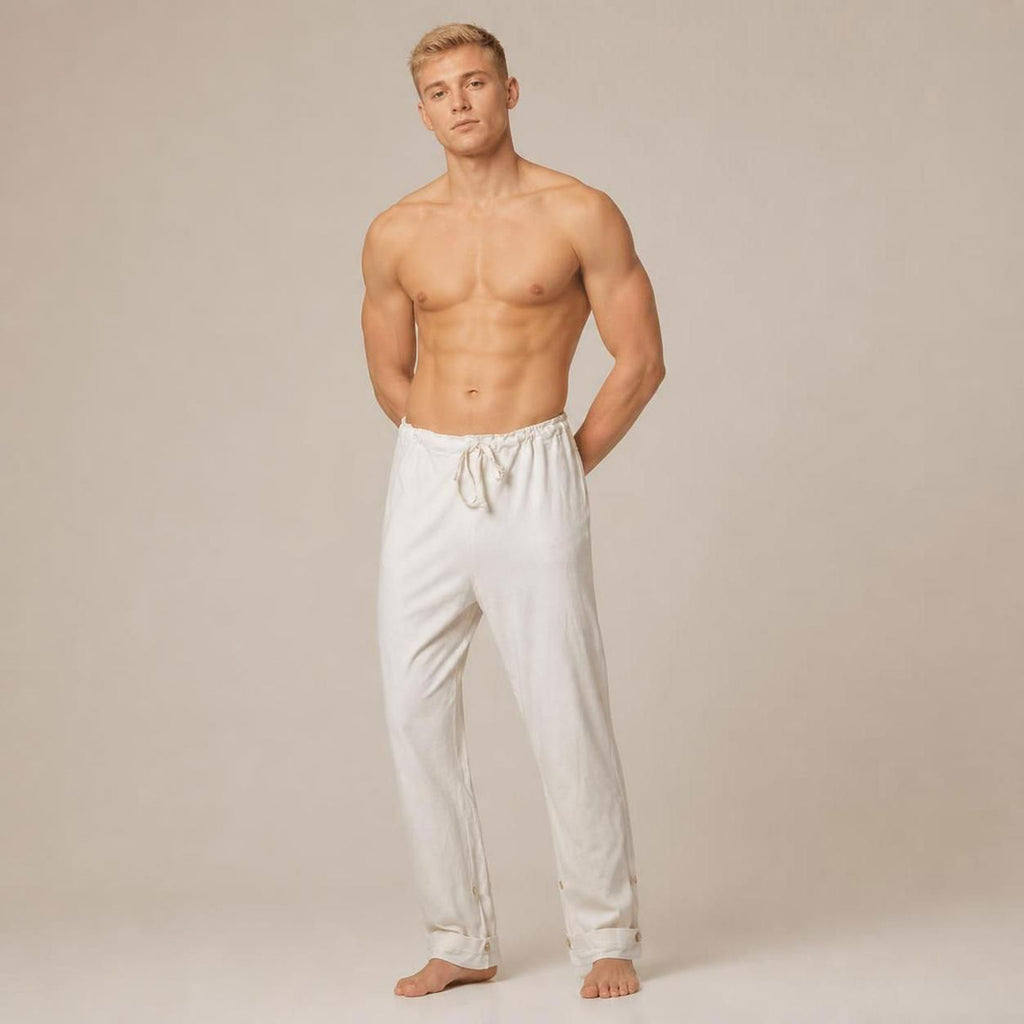 plastic-free 100% organic cotton lounge pants