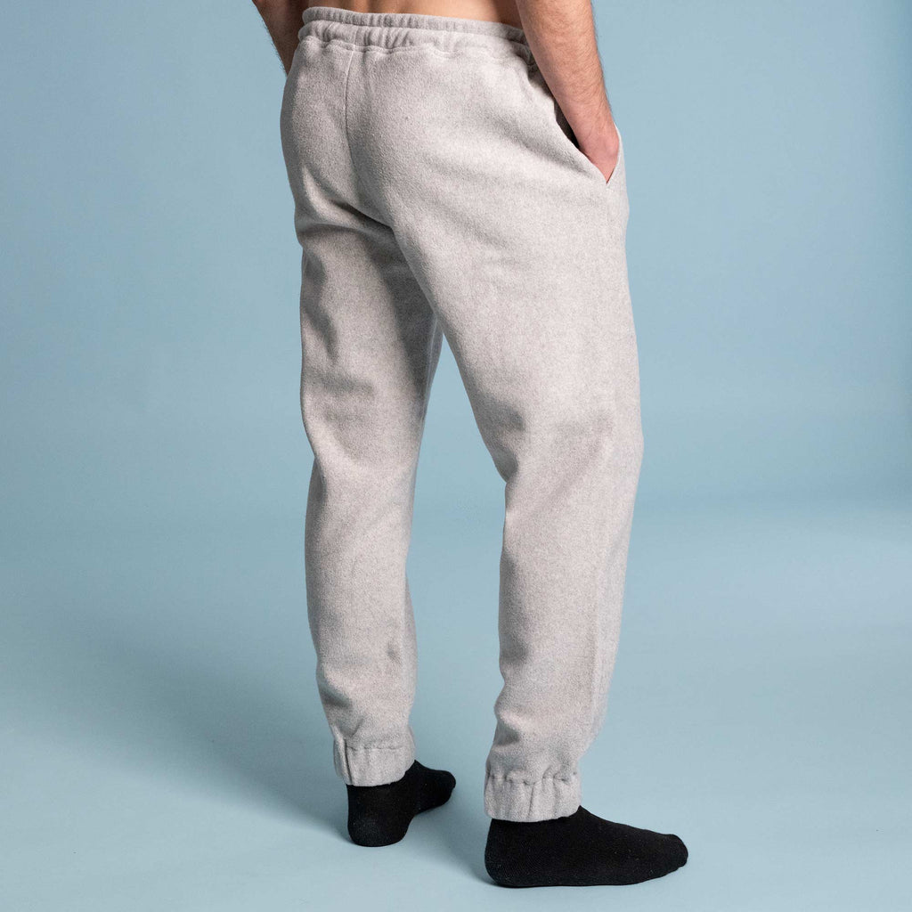 plastic-free 100% organic cotton fleece sweat pants