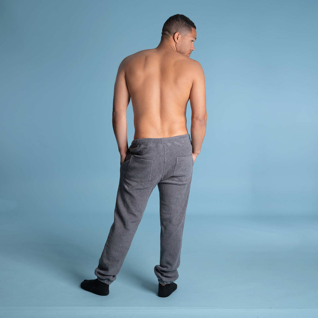 synthetic-free organic cotton fleece sweat pants