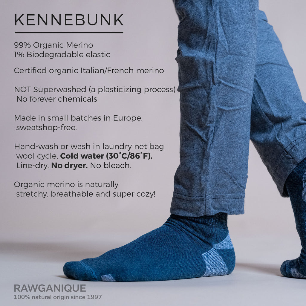 certified organic merino wool anklet socks