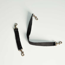 Load image into Gallery viewer, Organic Hemp Key Strap (Metal Clasp) black