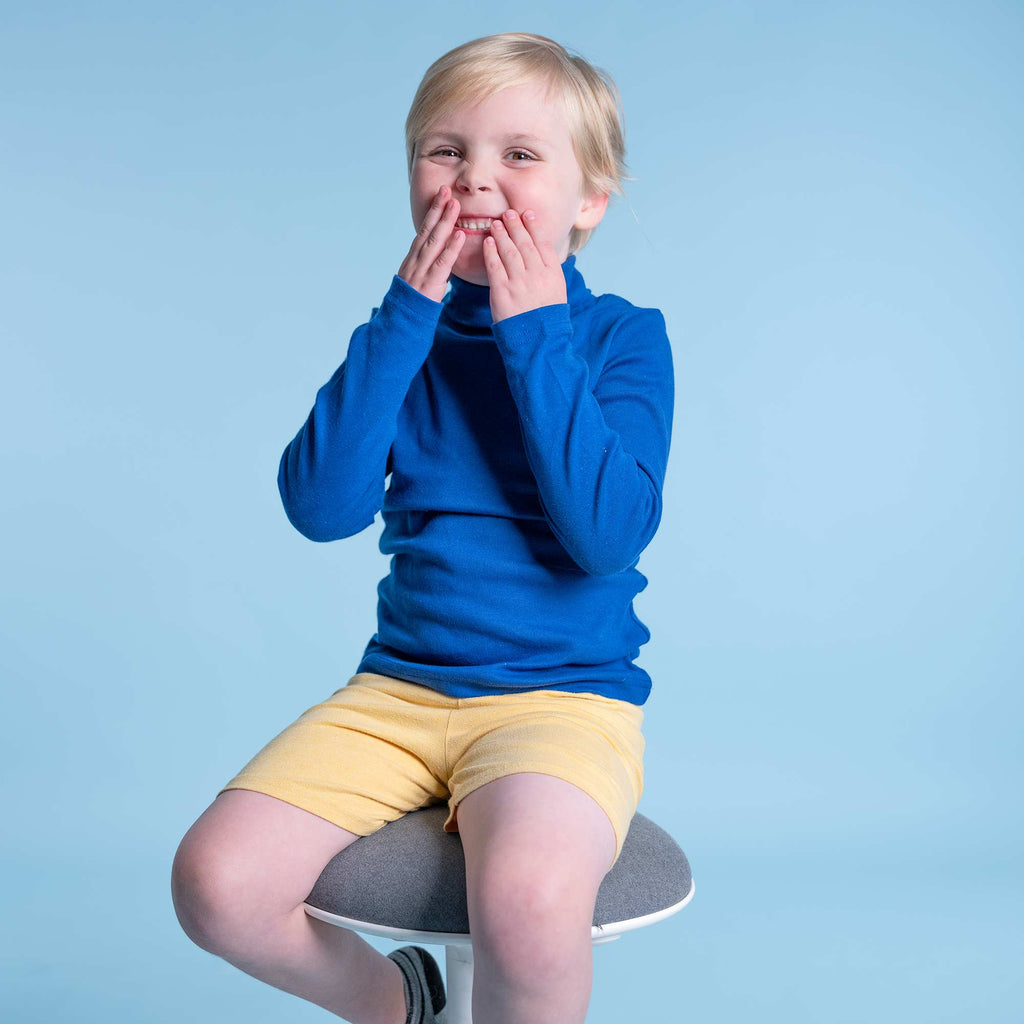 kids' 100% organic cotton turtleneck sweater