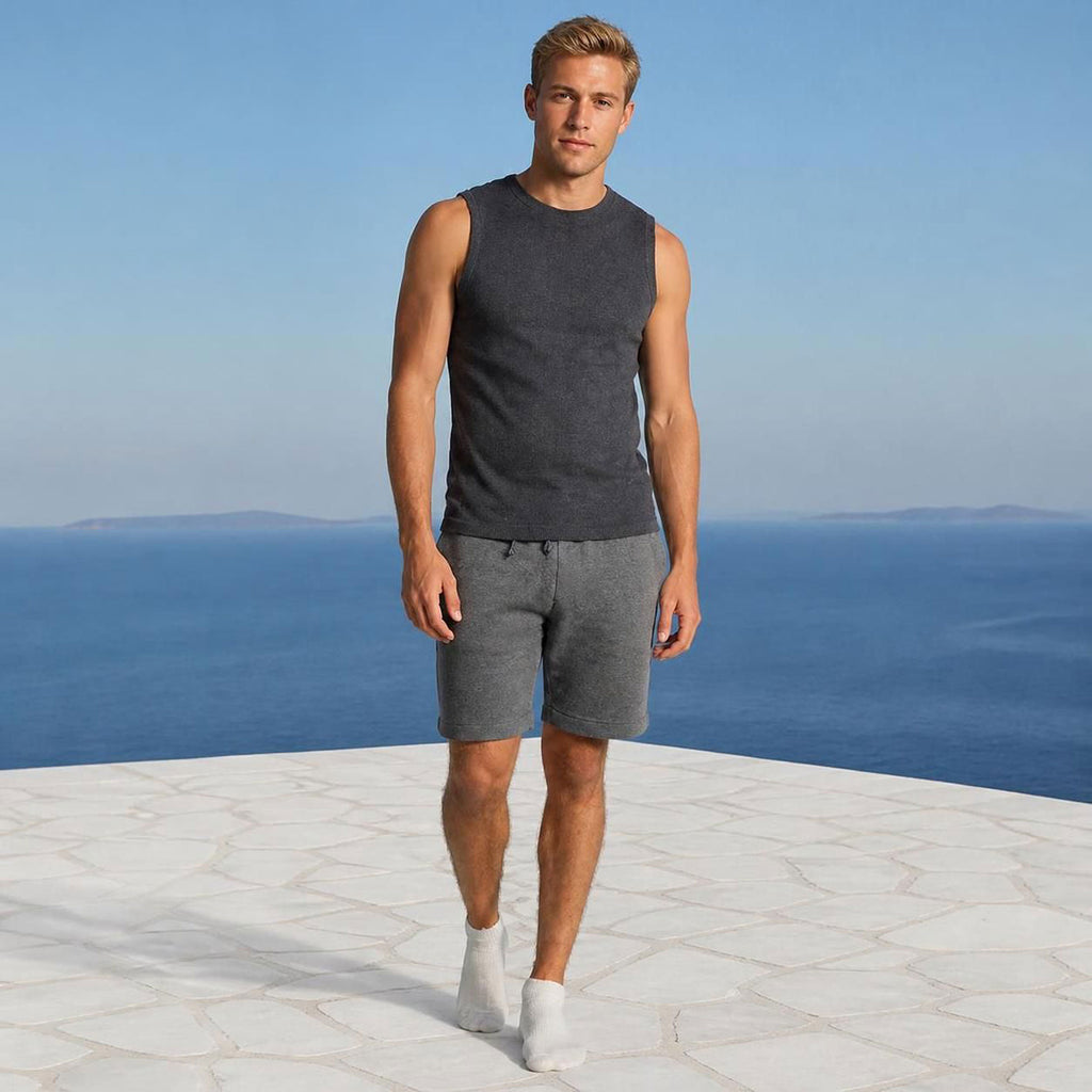 100% organic cotton fleece sweat shorts
