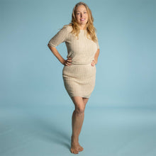 Load image into Gallery viewer, organic flax linen knit short skirt