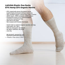 Load image into Gallery viewer, plastic-free hemp merino wool socks elastic-free