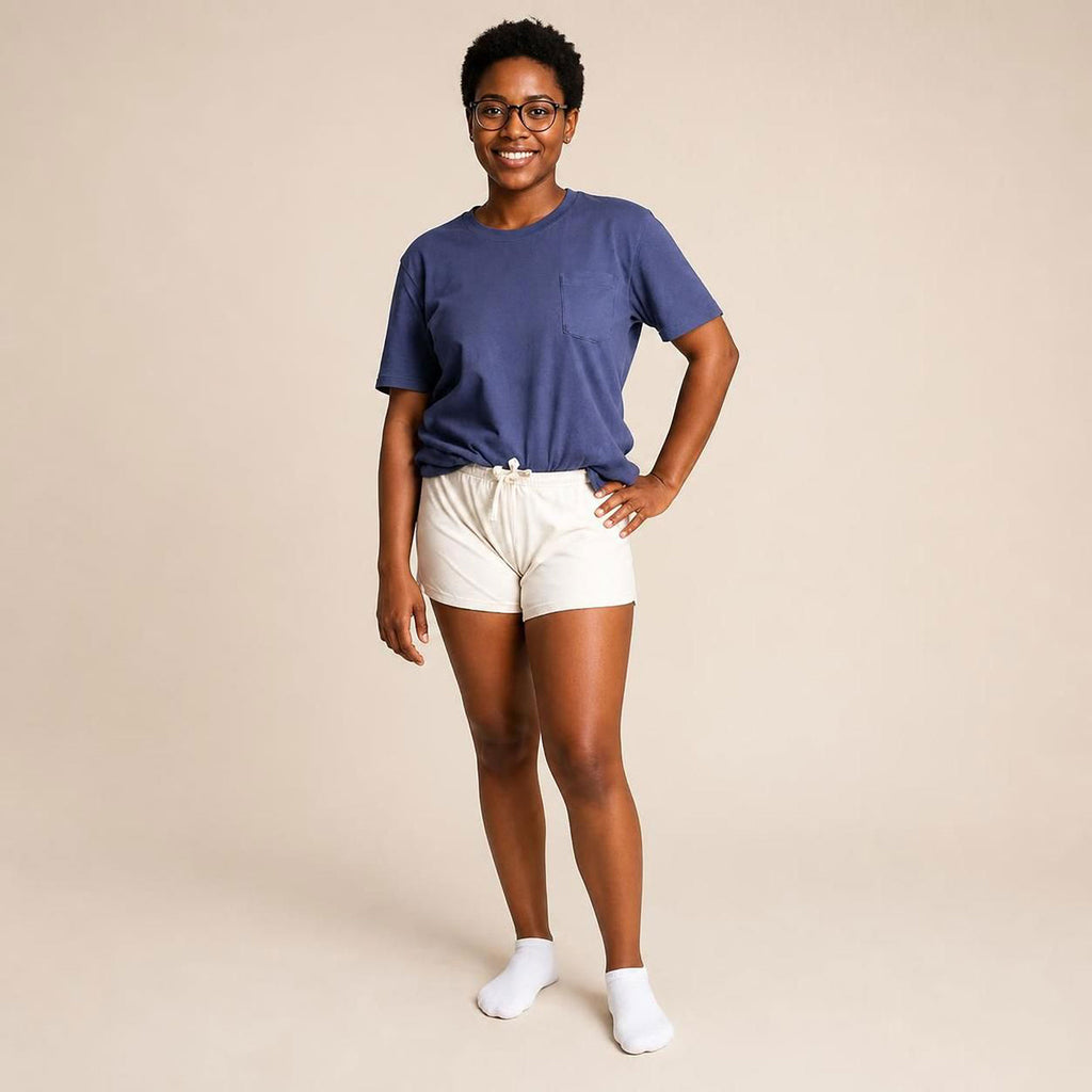 plastic-free 100% certified organic cotton t-shirt with pocket