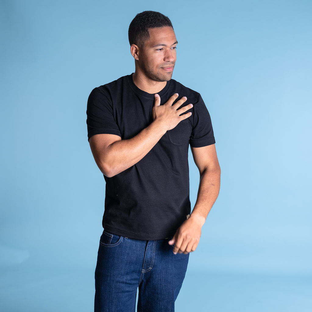 100% organic cotton pocket T-shirt