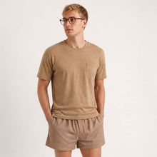 Load image into Gallery viewer, 100% certified organic cotton t-shirt dye-free brown