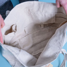 Load image into Gallery viewer, organic linen giant tote bag