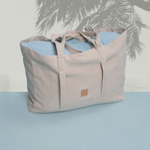 Load image into Gallery viewer, organic linen giant tote bag