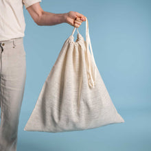Load image into Gallery viewer, plastic-free hemp mesh laundry bag