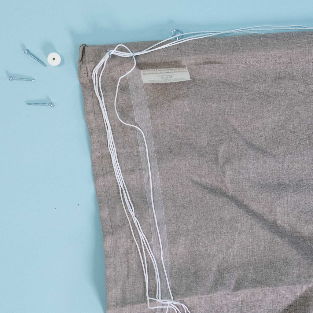 organic flax linen Roman blinds