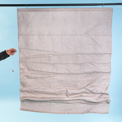 organic linen Roman blind