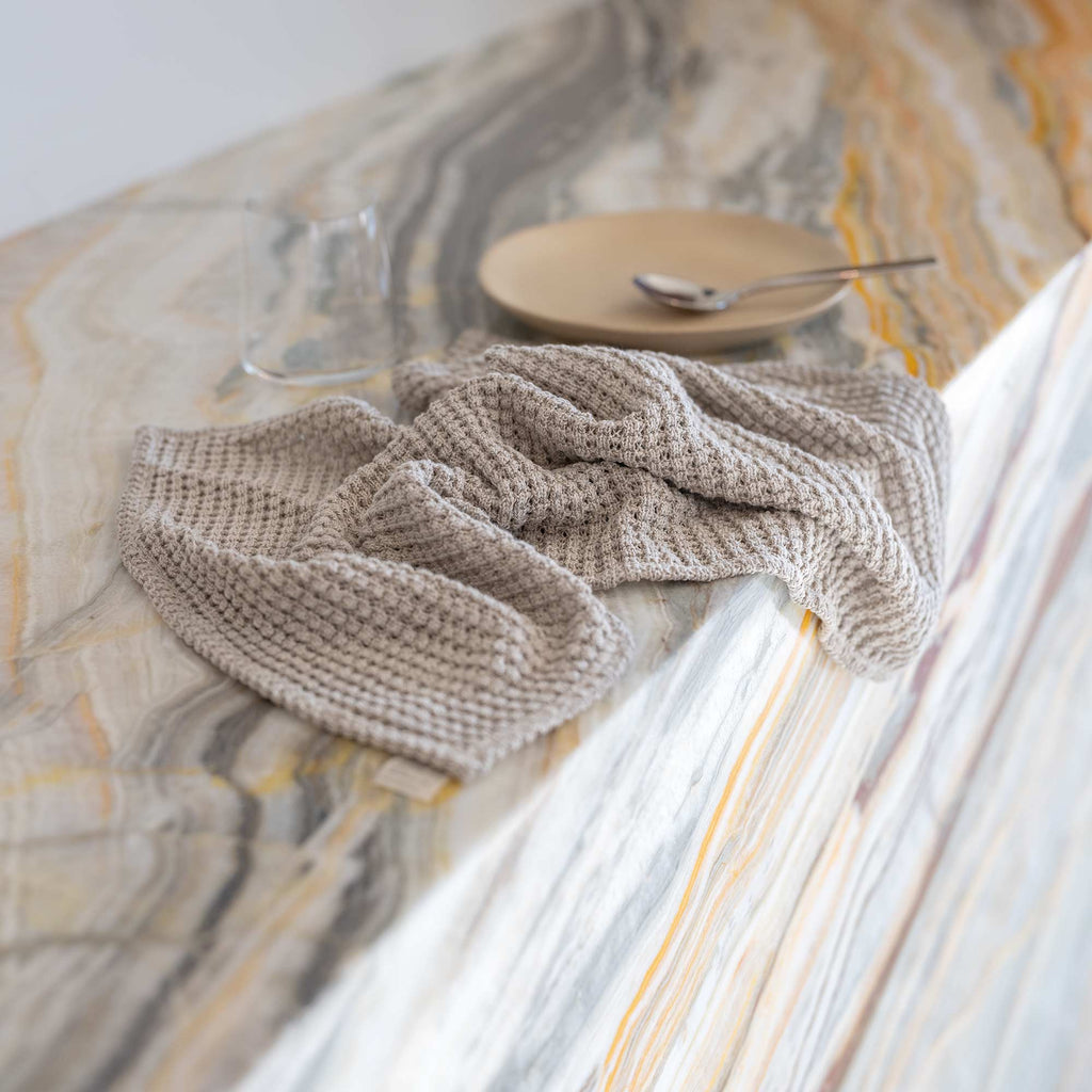organic linen kitchen towel plastic-free