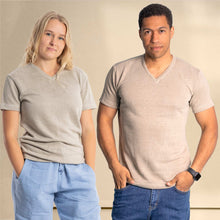 Load image into Gallery viewer, plastic-free 100% organic linen t-shirt