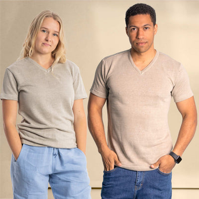plastic-free 100% organic linen t-shirt